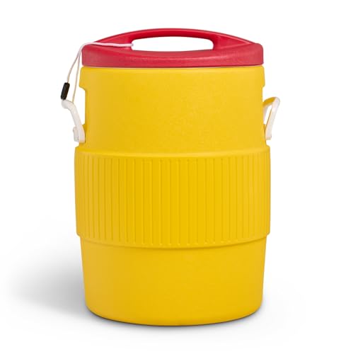 Igloo 10 Gallon Yellow Portable Cooler with Spout & Locking Lid