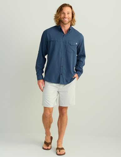 HUK Men's Tide Point Long Sleeve Fishing Shirt 3XL Sargasso Sea