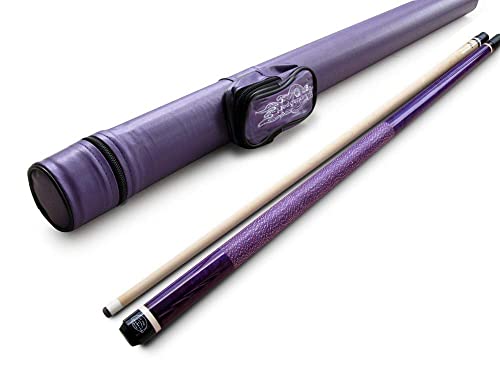 Champion ST Irish Wrap Pool Cue - Purple Maple Shaft, 19 oz, Purple Fury Case