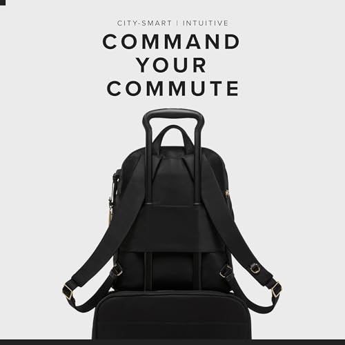 TUMI Voyageur Halsey Backpack Black & Gold, 14-Inch Laptop, One Size
