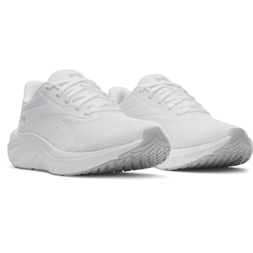 Under Armour Women's Charged+ Ascend Running Shoes - White/White/Halo Gray, Size 8