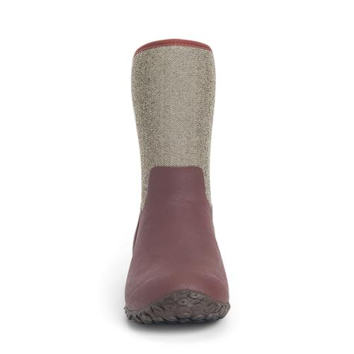 MUCK Women's Muckster II Mid Rubber Boot - Rum Raisin W/Herringbone Variation