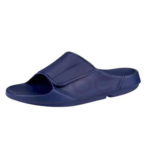 OOFOS OOahh Sport Flex Recovery Sandal Women Men Navy 14 Women/12 Men