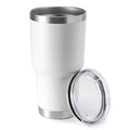 30oz Stainless Steel Travel Mug - Double Wall Vacuum Insulated Tumbler with BPA-Free Lid - White