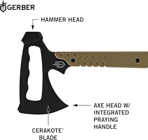 Tactical Survival Tomahawk Axe with Pry Bar and Sheath – Multi-Tool Outdoors Gear