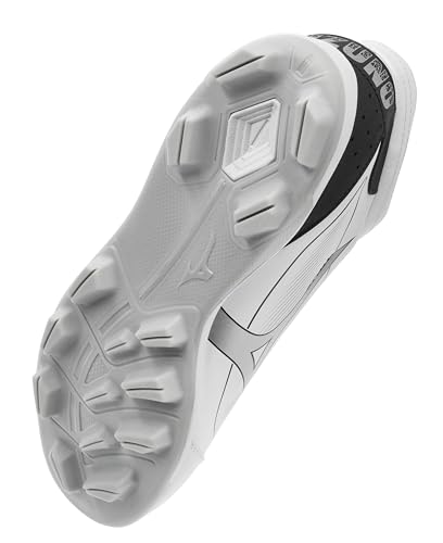 Men's Cushionrevo Diamond Mid TPU Spikes - White Black, Size 7