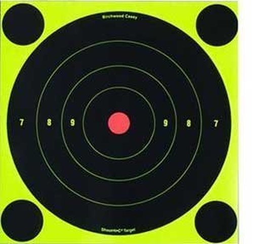 Birchwood Casey Shoot-N-C Targets, 8 Bullseye, 6 Targets + 24 Pasters