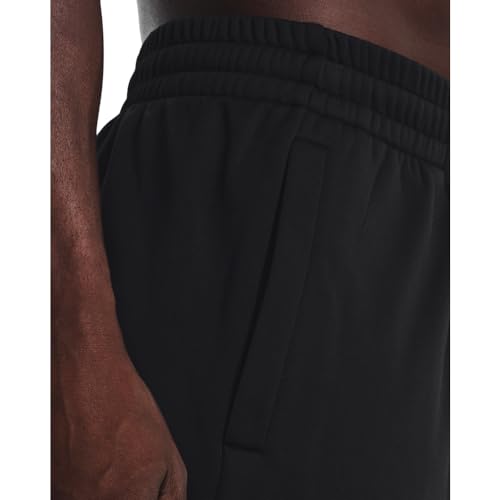 Under Armour Men's Armour Fleece Pants - Medium Black & White