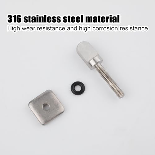 6pcs Stainless Steel Fin Screws for Surfboards and Paddleboards - Corrosion-Resistant