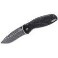 Kershaw Blur Blackwash Pocket Knife 3.4-Inch Recurve Blade, Assisted Opening, USA Made