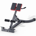 Roman Chair Foldable Hyperextension Bench - Black, 500LB Capacity for Home Gym