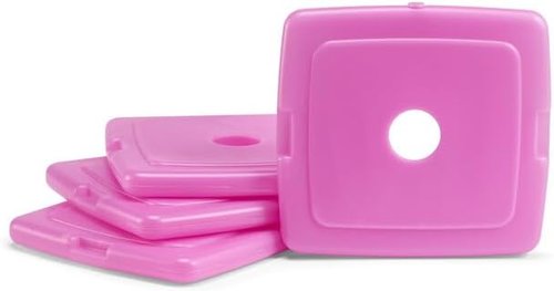 Fit + Fresh Slim Ice Packs - Reusable & Long-Lasting Cold Packs for Lunch Boxes | Purple 8 Pack