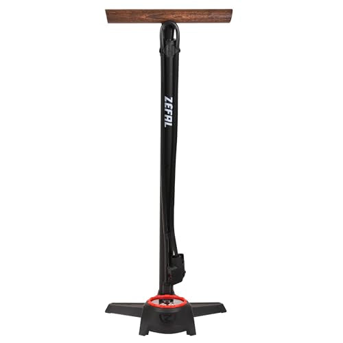 Zefal Profil Max FP60 Floor Pump with Beech Wood Handle & High-Pressure Gauge