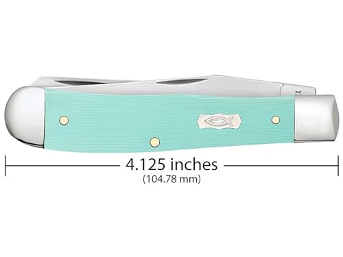 Pocket Knife Case CA18100 Trapper Seafoam Green Stainless Steel Handle
