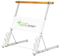 Booty Kicker Portable Folding Ballet Bar for Home Workout - White