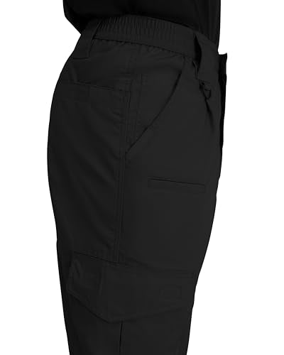 Men's Lightweight Tactical Pants 48W x 37L Black - Ripstop Workwear