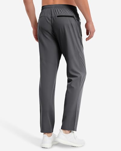Men's Lightweight Quick Dry Athletic Joggers - Dark Gray, 34