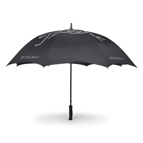 Titleist StaDry Single Canopy Golf Umbrella - Weatherproof Golf Rain Shield