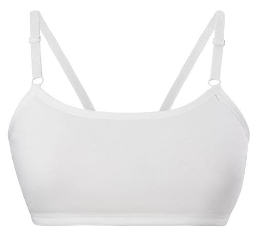 Herepai Cotton Training Bras for Girls 7-14 Years Light Color 4 - Seamless Cami