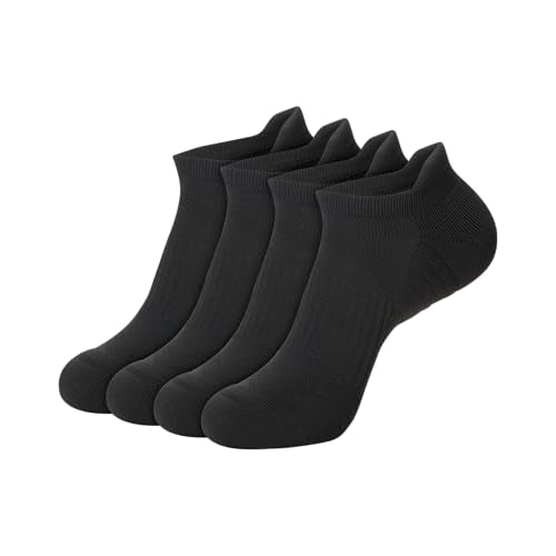 Hanes Men's Cushioned Ankle Socks Pack - Black Heel Shield, Size 6-12, Moisture-Wicking & Impact Zone Support