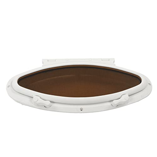 Marine Hatch Porthole Window - Elliptical, Anti-Seal, Screen for RV