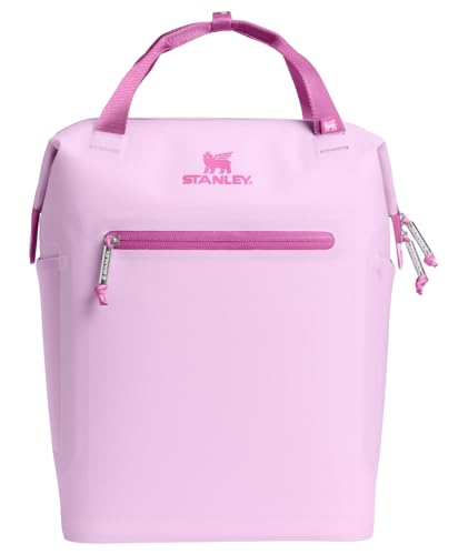 Stanley All Day Madeleine Mini Cooler Backpack - Soft Orchid, 20 Can Insulated Travel Bag with Handle & Straps