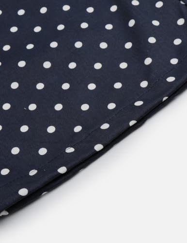 X-Small Polka Dot Wide Leg Sweatpants for Women - Dark Blue, Casual Streetwear