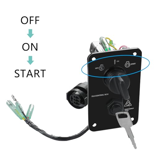 12V Marine Ignition Key Switch Panel for Yamaha Outboard Engines