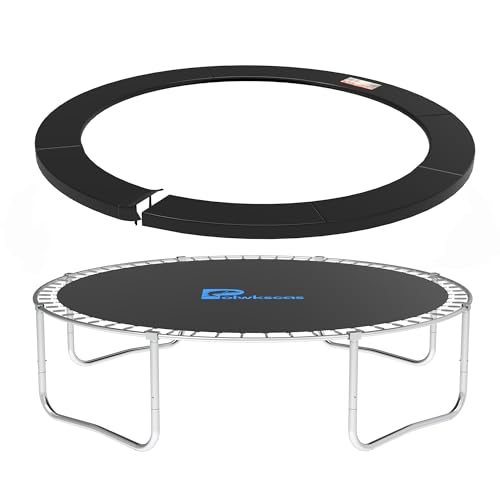 16FT Trampoline Safety Pad Replacement Waterproof Tear-Resistant Spring Cover Black