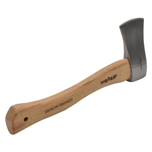 Heavy-Duty 21 Oz Hatchet Axe with Hickory Handle - Camping & Woodworking Tool