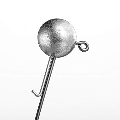 3/16 oz Round Jig Heads Set of 10 for Saltwater and Freshwater Fishing
