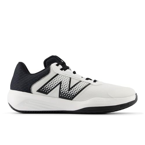 New Balance Men's 696 V4 Hard Court Tennis Shoes 10.5 Wide White/Black