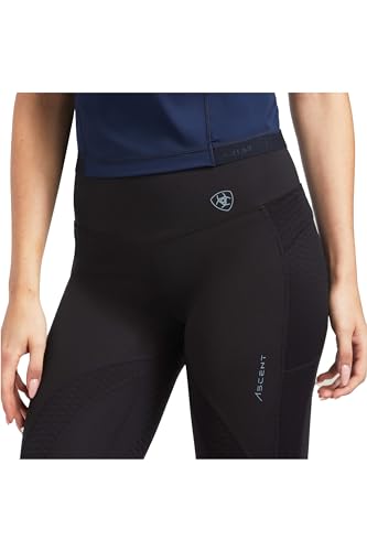 Ariat Women's Ascent Half Grip Tight - Small Black | Equestrian Activewear