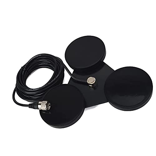 Magnetic Car Truck Antenna Mount with 16.4ft Coax Cable - SO-239 Base