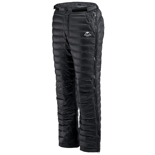 Naturehike Insulated Winter Snow Ski Pants for Men & Women, Black XXL