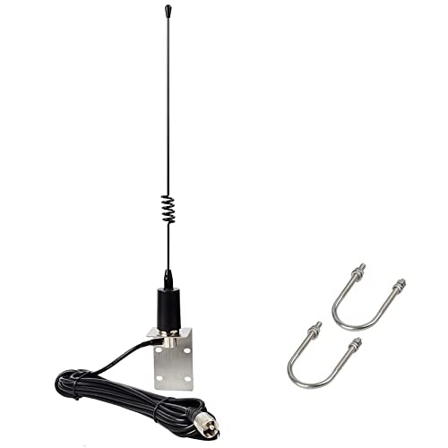 15-Inch Marine VHF Antenna - Stainless Steel Low Profile Radio Antenna