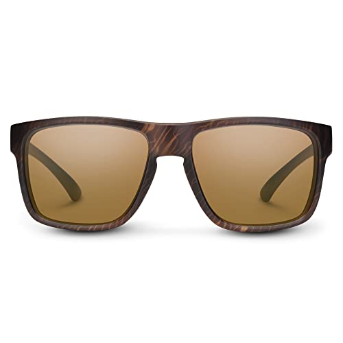 Suncloud Rambler Polarized Brown Sunglasses - UV Protection, Impact-Resistant, Lightweight