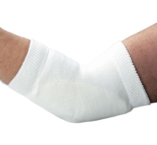Large Padded Heel & Elbow Protector Sleeves for Skin Protection - Gray