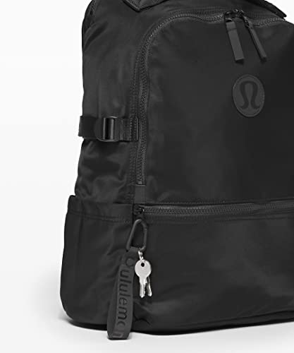 Water-Repellent Nylon Laptop & Gym Backpack - Black, 17x11x7 Inches (Variation: Black)