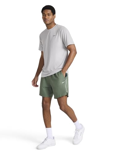 Reebok Men's Warm Up Training 7” Shorts - Small Duck Green
