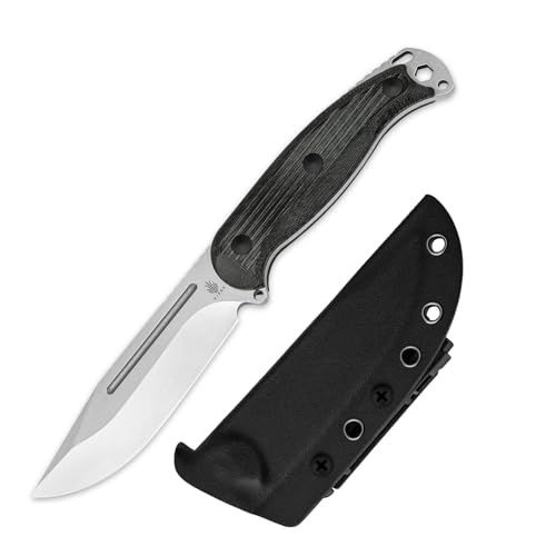 Kizer Ursa Major Fixed Blade Knife Black-1 with Hammer Head & Hex Hole