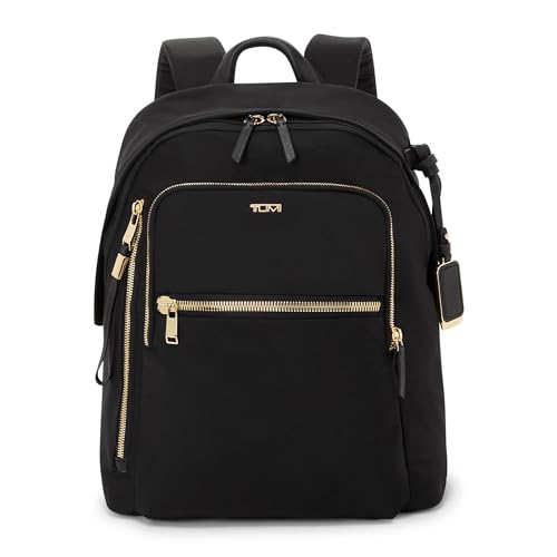 TUMI Voyageur Halsey Backpack Black & Gold, 14-Inch Laptop, One Size