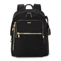 TUMI Voyageur Halsey Backpack Black & Gold, 14-Inch Laptop, One Size