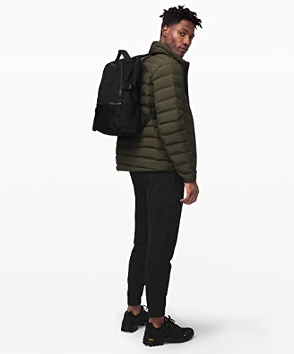 Water-Repellent Nylon Laptop & Gym Backpack - Black, 17x11x7 Inches (Variation: Black)