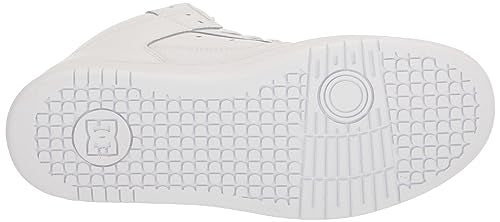 DC Women's Manteca 4 High Top Skate Shoe White/Silver 8