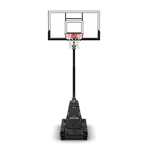 Portable Adjustable Basketball Hoop - 54" H Frame Black - Easy Assembly