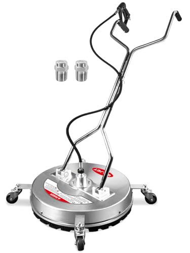 WOJET 20 Inch Commercial Pressure Washer Surface Cleaner 4500PSI with Wheels