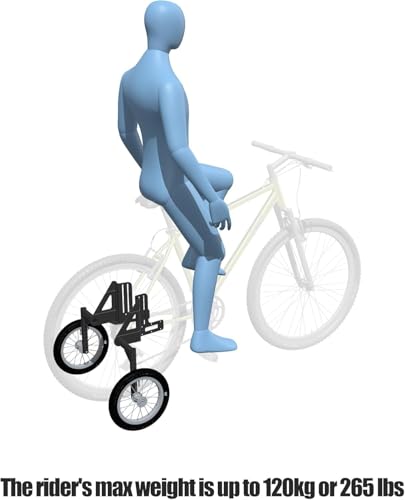 Adult Bicycle Training Wheels for 24-29 Inch Bikes Heavy Duty Stabilizers