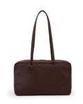 BAGGU Medium Nylon Bowler Bag Coffee - Stylish Accessory Handbag
