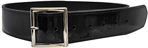Official's Patent Leather Belt 1 3/4 Inch Black for Sports & Casual Use
